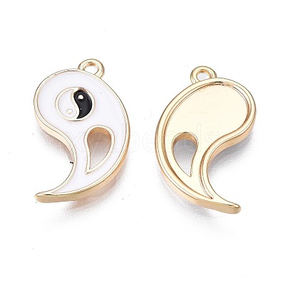 Brass Enamel Pendants KK-N232-218-1