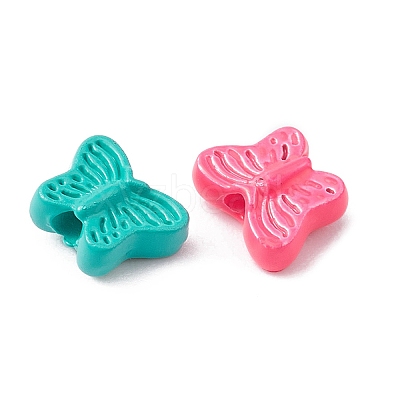 Spray Painted Alloy Beads PALLOY-YW0001-59-1