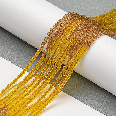 Transparent Gradient Color Glass Beads Strands GLAA-H021-01A-35-1