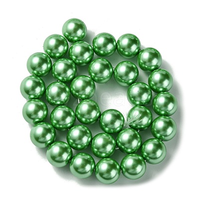 Eco-Friendly Glass Pearl Beads Strands HY-A008-14mm-RB008-1