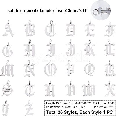 201 Stainless Steel Pendants STAS-UN0012-78P-1