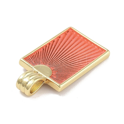 Real 18K Gold Plated Rack Plating Brass Enamel Pendants KK-M293-43G-04-1