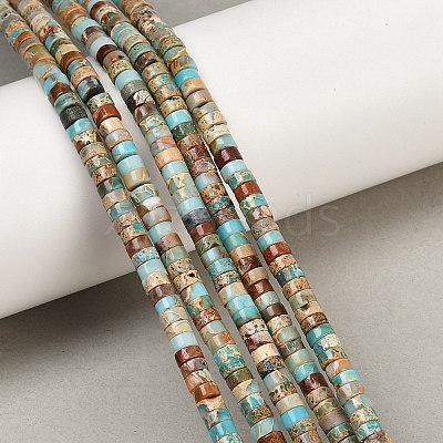 Natural Imperial Jasper Beads Strands G-Q171-A01-01K-1