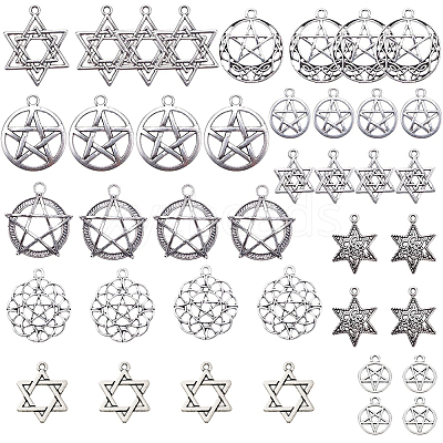 Tibetan Style Alloy Pendants TIBEP-SC0001-28AS-1