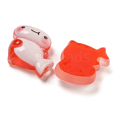 Ice Ocean Theme Opaque Resin Cabochons CRES-D040-02D-1