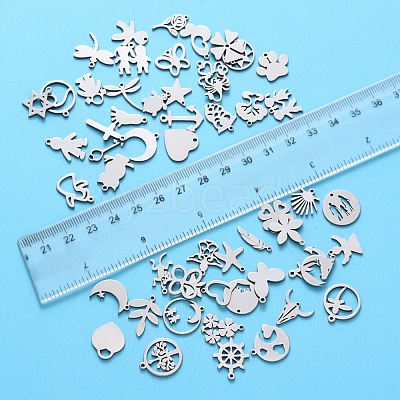 Tarnish Resistant 201 Stainless Steel Pendants STAS-N092-M-01-1