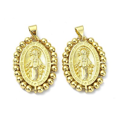 Rack Plating Brass Pendants KK-Q810-03B-G-1