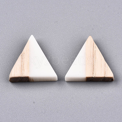 Opaque Resin & Wood Cabochons CRES-N028-001A-B03-1