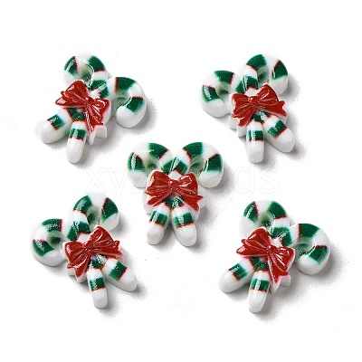 Christmas Opaque Resin Cabochons RESI-K019-24-1