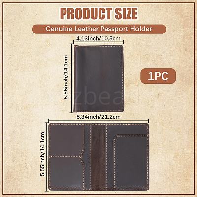 Cowhide Passport Protector Covers OFST-WH20007-024C-1