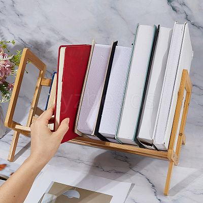 Wood Desktop Bookshelf ODIS-WH0030-313B-01-1