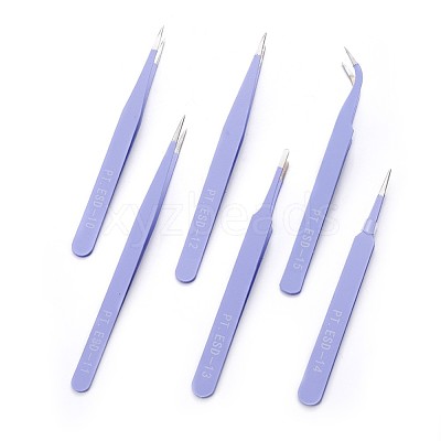 Tarnish Resistant 201 Stainless Steel Beading Tweezers Sets TOOL-F006-11A-1