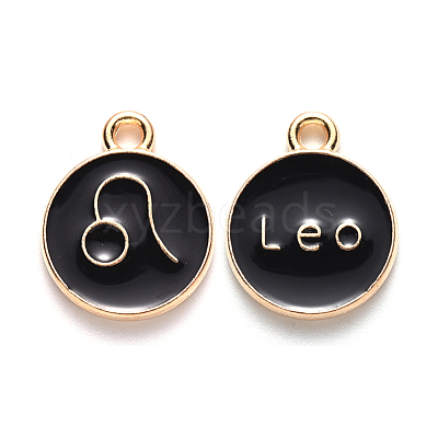 Alloy Enamel Pendants ENAM-S124-01A-08G-1