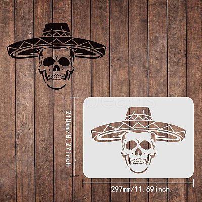 Large Plastic Reusable Drawing Painting Stencils Templates DIY-WH0202-127-1