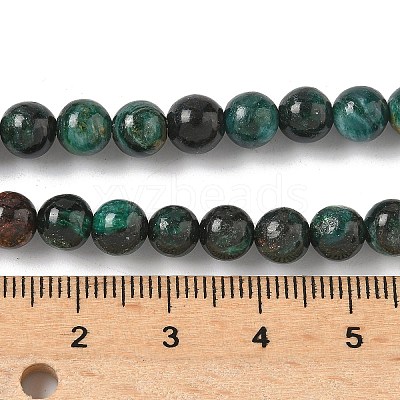 Natural Fuchsite Beads Strands G-G271-B03-6mm-1