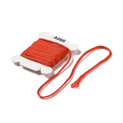 72 Cards 72 Colors 6-Ply Polyester Embroidery Floss OCOR-K006-C06-1