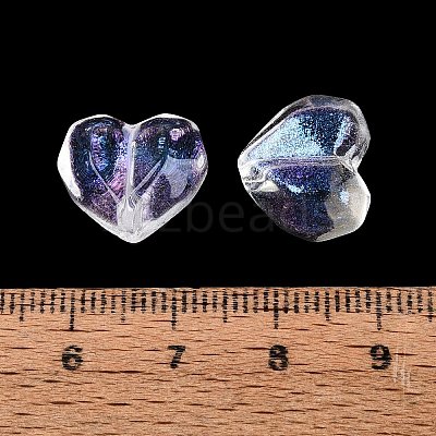 Baking Paint Transparent Glass Beads DGLA-N022-02I-1