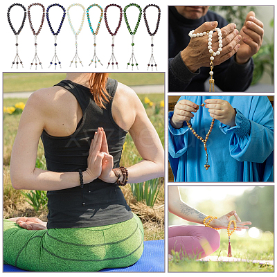 8Pcs 8 Colors Alloy Charm Bracelets BJEW-PH0004-69-1