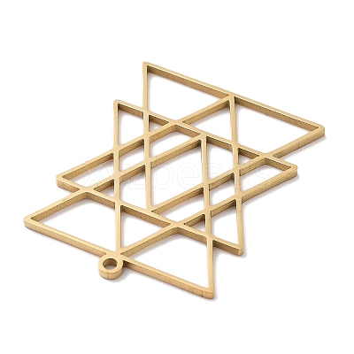 304 Stainless Steel Pendants STAS-U030-05G-1