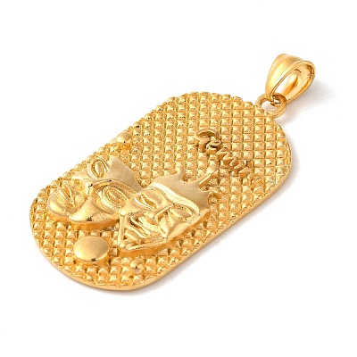 316L Surgical Stainless Steel Big Pendants STAS-B059-01G-05-1