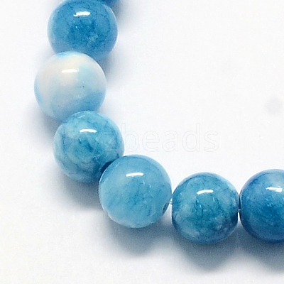 Natural Dyed Persian Jade Gemstone Bead Strands X-G-R271-6mm-XP15-1