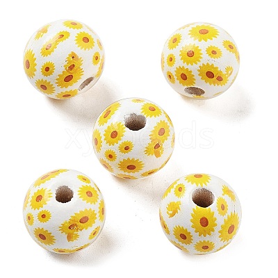 Wood European Beads WOOD-M011-06C-1