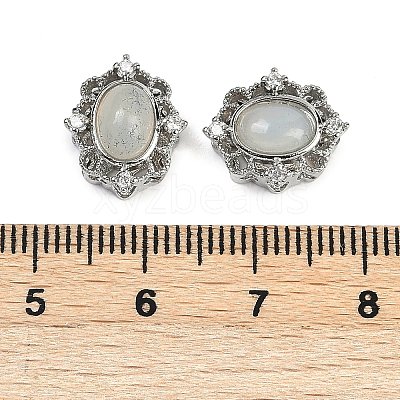 Brass Pave Natural White African Opal Multi-Strand Links G-C172-10P-1