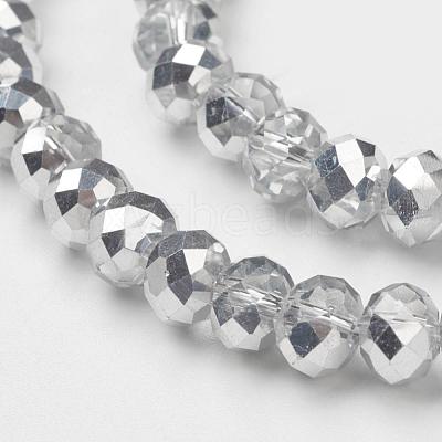 Electroplate Glass Bead Strands GR3x2MMY-07S-1