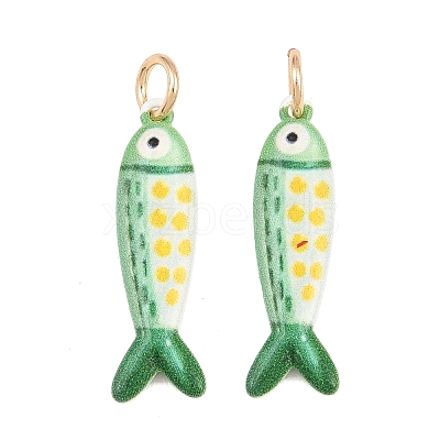 Printed Brass Pendants KK-CBA0A0E-01C-G-1