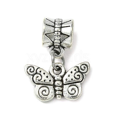 Tibetan Style Alloy European Dangle Charms PALLOY-JF02508-1