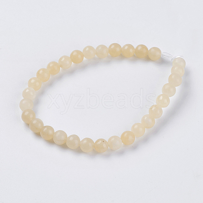 Natural Topaz Jade Beads Strands G-G515-8mm-03A-1