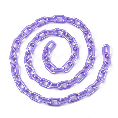 Acrylic Opaque Cable Chains X-PACR-N009-002E-1