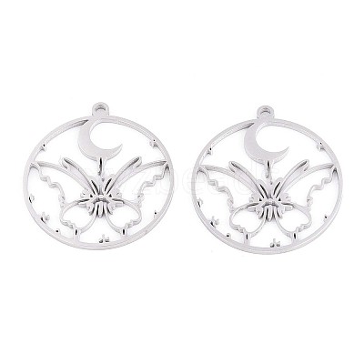304 Stainless Steel Pendants STAS-N108-41P-1