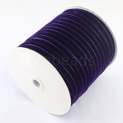 1/4 inch Single Face Velvet Ribbon OCOR-R019-6.5mm-090-1