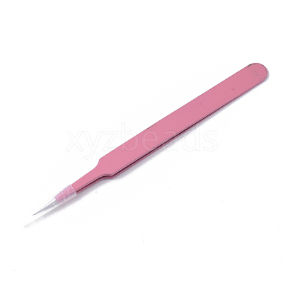 Spray Painted 201 Stainless Steel Beading Tweezers TOOL-S012-01-1