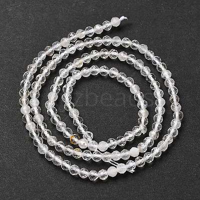 Natural Quartz Crystal Beads Strands G-B145-A02-3mm-1