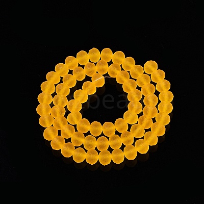 Transparent Glass Beads Strands EGLA-A044-T8mm-MD05-1