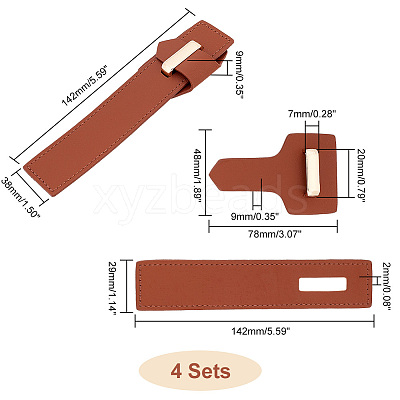 PU Imitation Leather Sew on Toggle Buckles DIY-WH0292-53A-1