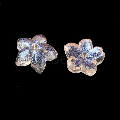 Dyed & Heated Glass Bead Caps GLAA-Z019-02G-1