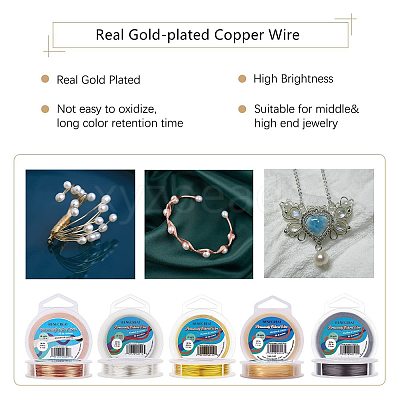 Round Copper Wire for Jewelry Making CWIR-BC0009-0.8mm-17-1