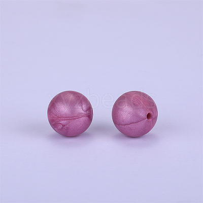 Round Silicone Focal Beads SI-JX0046A-67-1