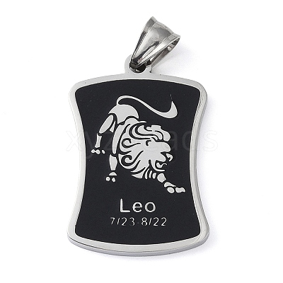 304 Stainless Steel Pendants STAS-O008-01G-1