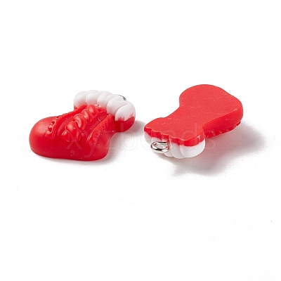 Christmas Theme Opaque Resin Pendants FIND-E025-18-1