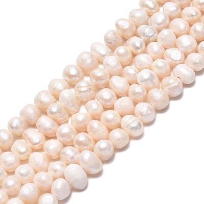 Natural Cultured Freshwater Pearl Beads Strands LS-PEAR-N013-04E-01-1