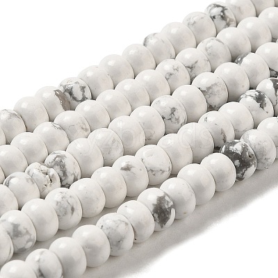 Synthetic Howlite Beads Strands G-K340-B06-02-1