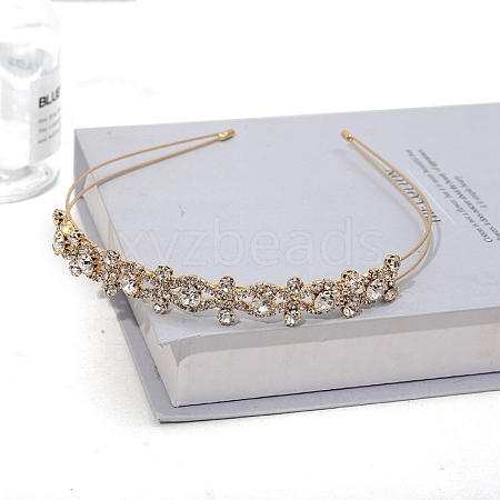 Wedding Bridal Glass Rhinestone Hair Bands for Women Girls PW-WG5C605-01-1