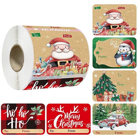 Christmas Theme Cartoon Paper Stickers STIC-P013-06E-1