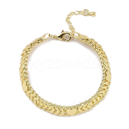 Rack Plating Brass Bracelets for Women BJEW-K244-03G-1