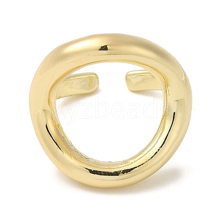 Brass Open Cuff Rings RJEW-Q778-51G-1