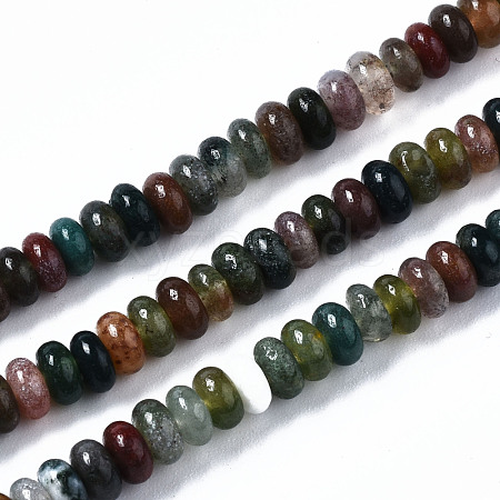 Natural Indian Agate Beads Strands G-S366-093-1